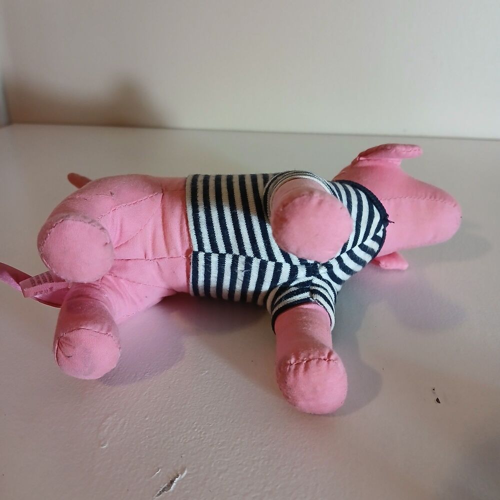 Victoria's Secret PINK Sailor Nautical Anchor Dog Plush Stuffed Animal 7" - Picture 3 of 7